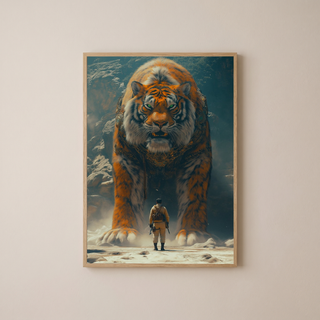 Encounter Wall Art Print — Mysterious Figurative Poster