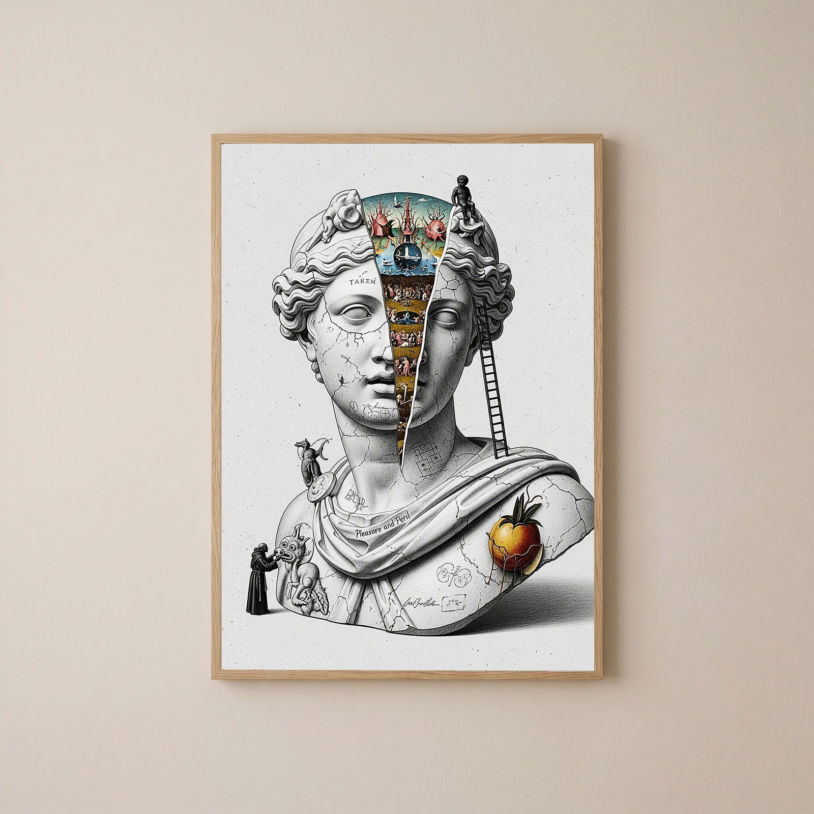 Pleasure and Peril — Bosch Inspired Wall Art Print