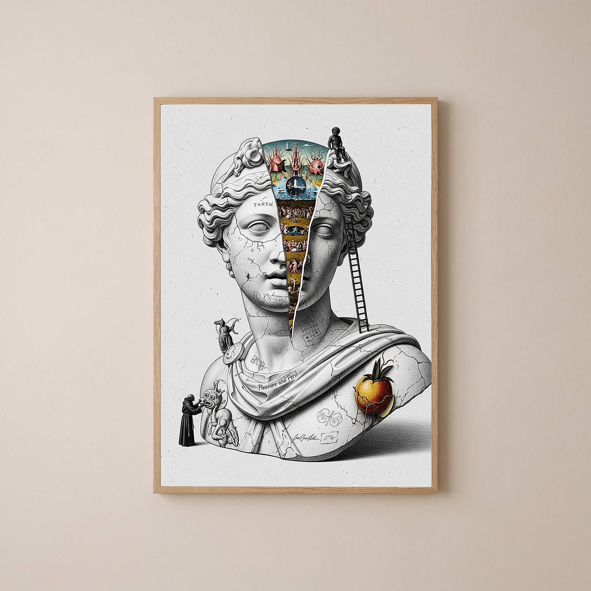 Pleasure and Peril — Bosch Inspired Wall Art Print