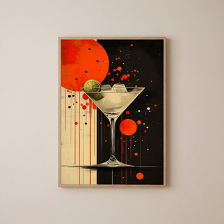 City Nights Wall Art Print — Neon Urban Skyline Poster