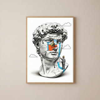 Dream Weaver Morpheus — Surreal David Bust Wall Art Print