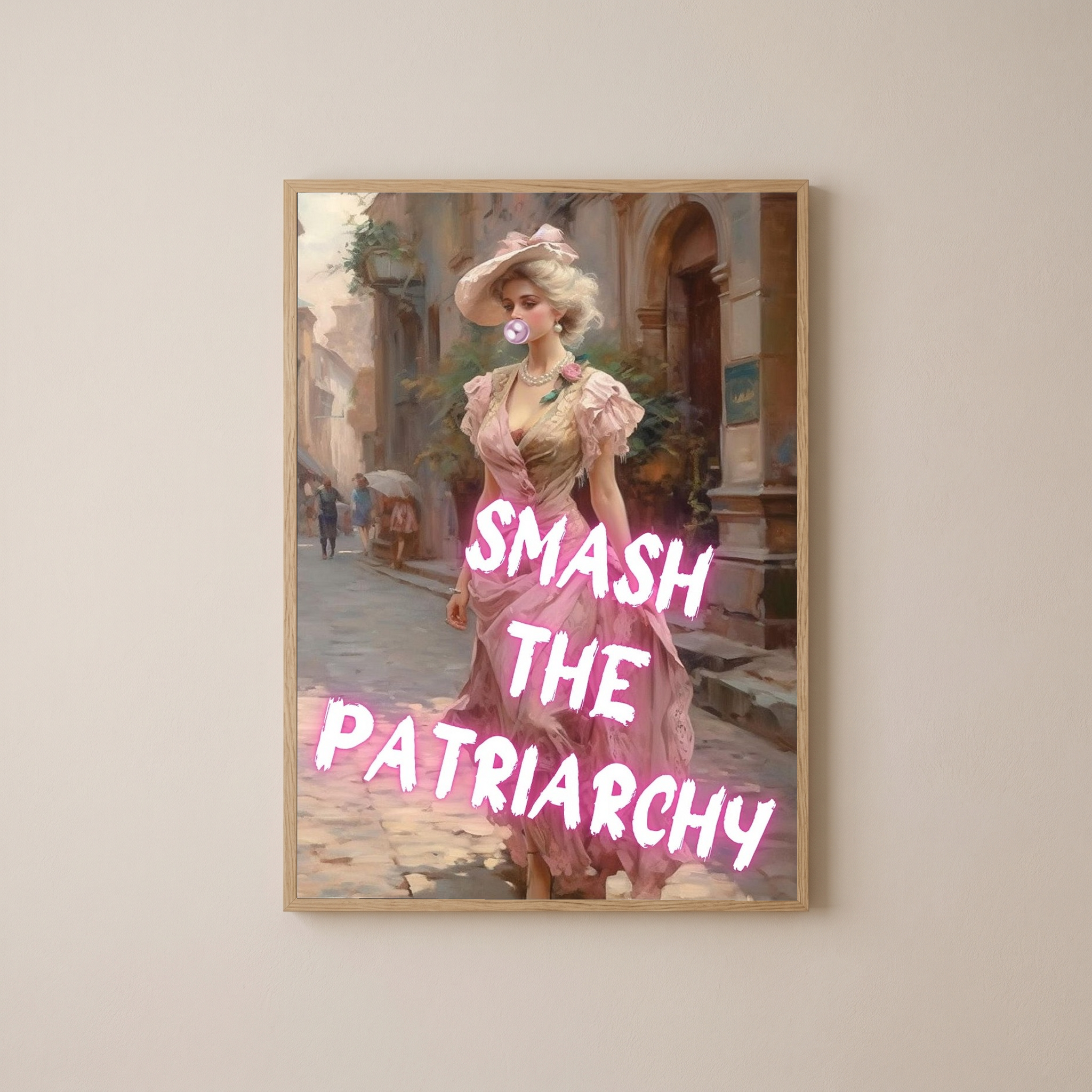 Smash The Patriarchy Wall Art Print — Bold Feminist Quote Poster