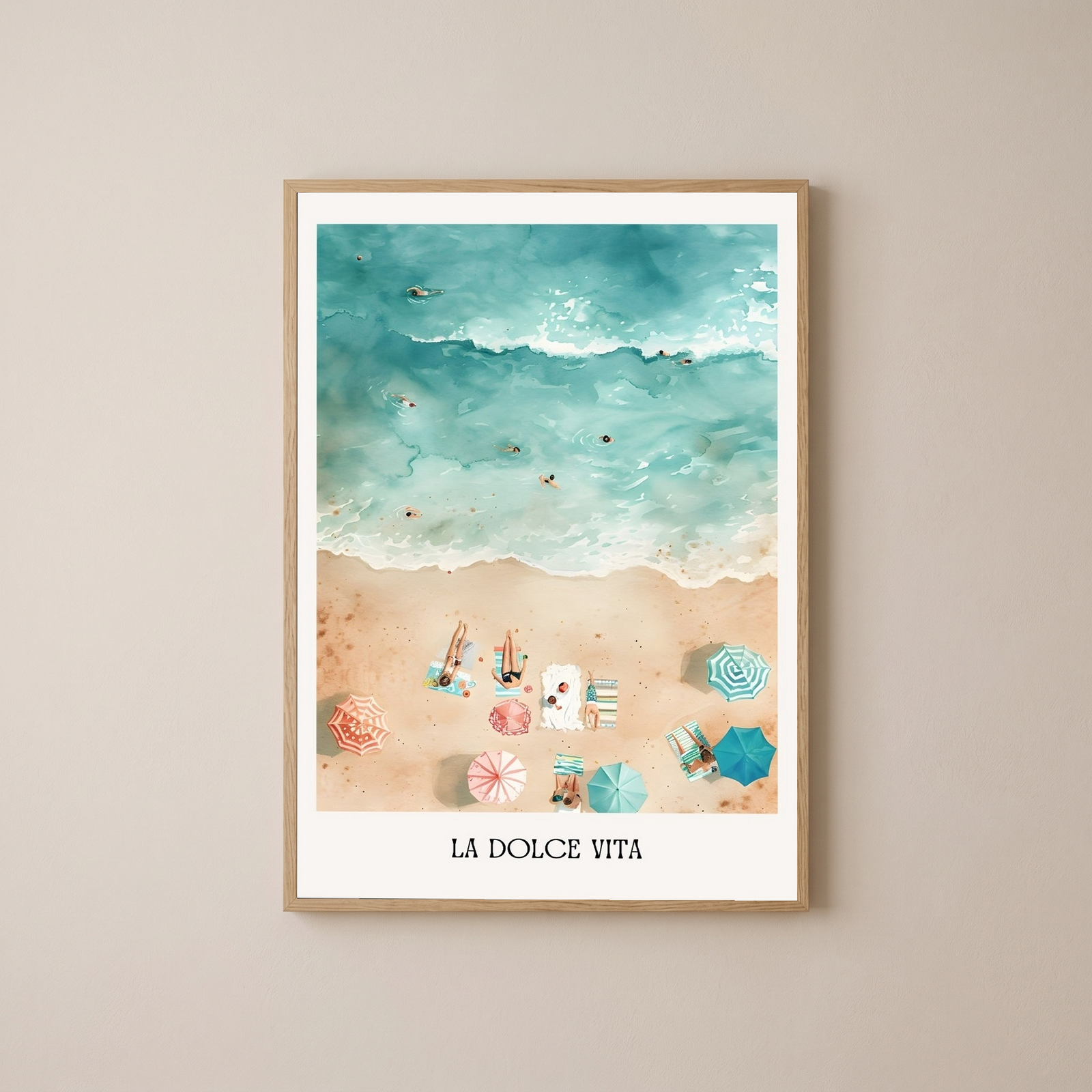 La Dolce Vita Wall Art Print — Italian Sweet Life Quote Poster