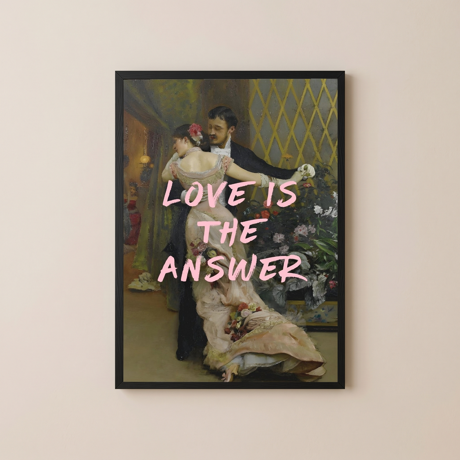 Love is the Answer Wall Art Print — Inspiring Love Quote Poster