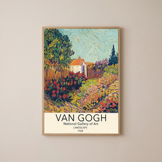 Van Gogh Landscape Poster — National Gallery Post-Impressionist Print
