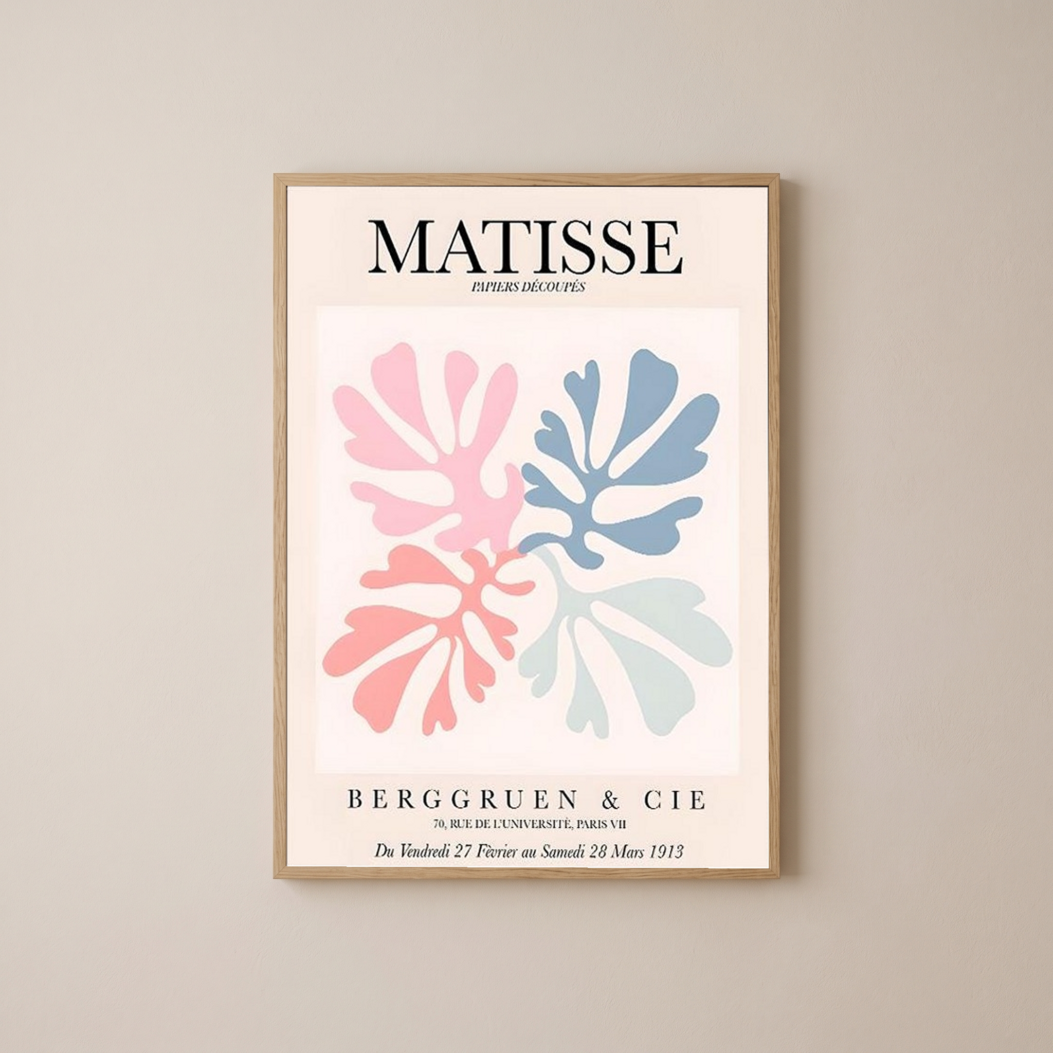 Matisse Cut-Outs Exhibition Poster — Berggruen 1953 Print