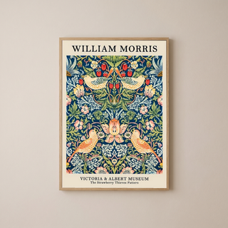 William Morris Strawberry Thief Print — V&A Museum Botanical Art