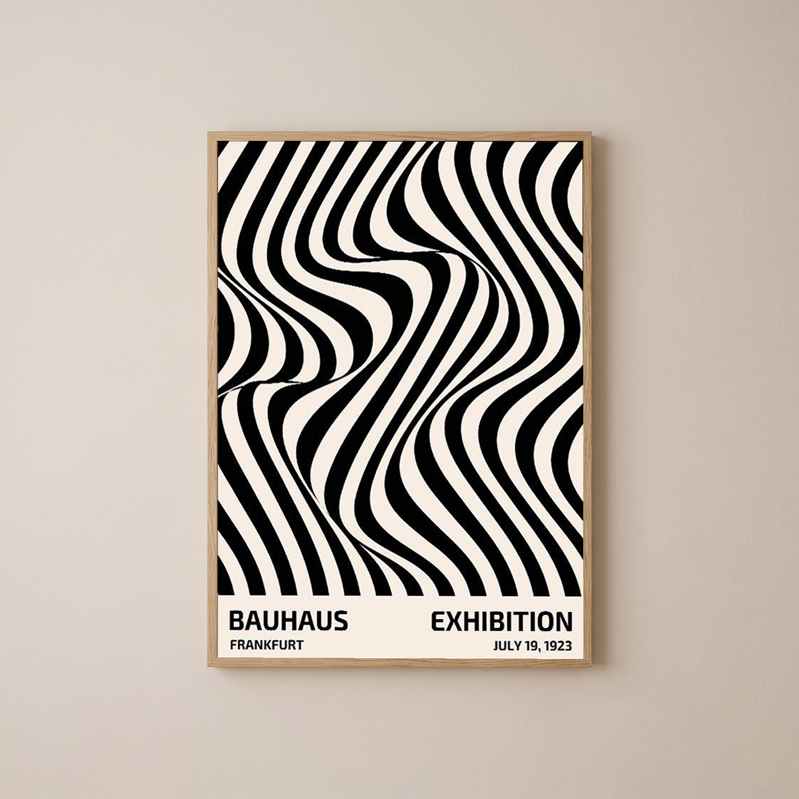 Bauhaus Exhibition 1923 Poster — Frankfurt Op Art Print