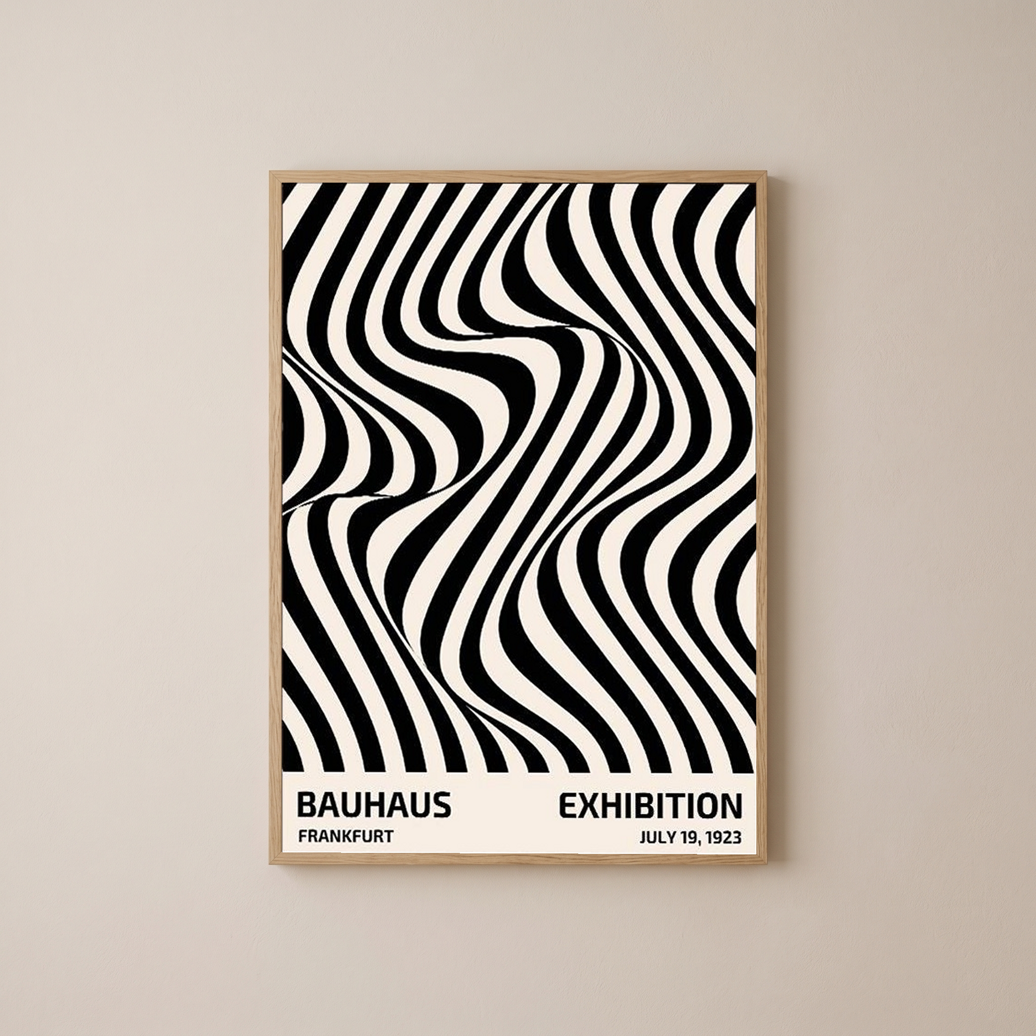 Bauhaus Exhibition 1923 Poster — Frankfurt Op Art Print