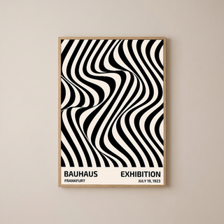 Bauhaus Exhibition 1923 Poster — Frankfurt Op Art Print