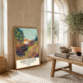 Van Gogh Landscape Poster — National Gallery Post-Impressionist Print