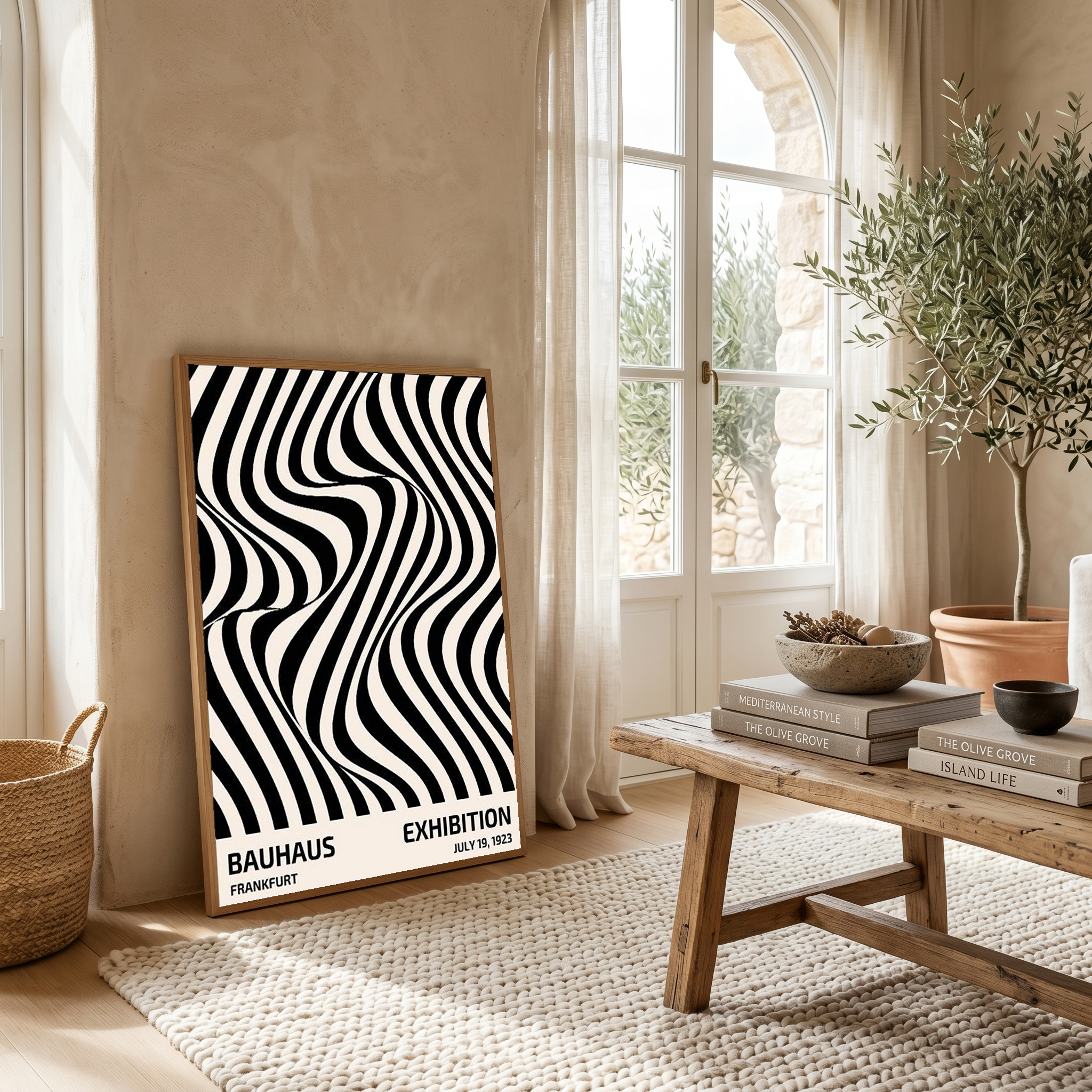 Bauhaus Exhibition 1923 Poster — Frankfurt Op Art Print