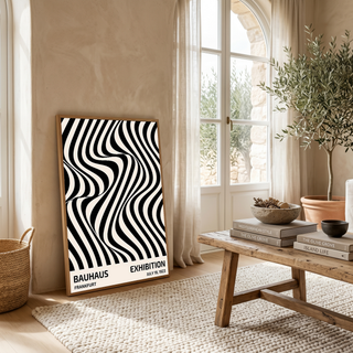 Bauhaus Exhibition 1923 Poster — Frankfurt Op Art Print