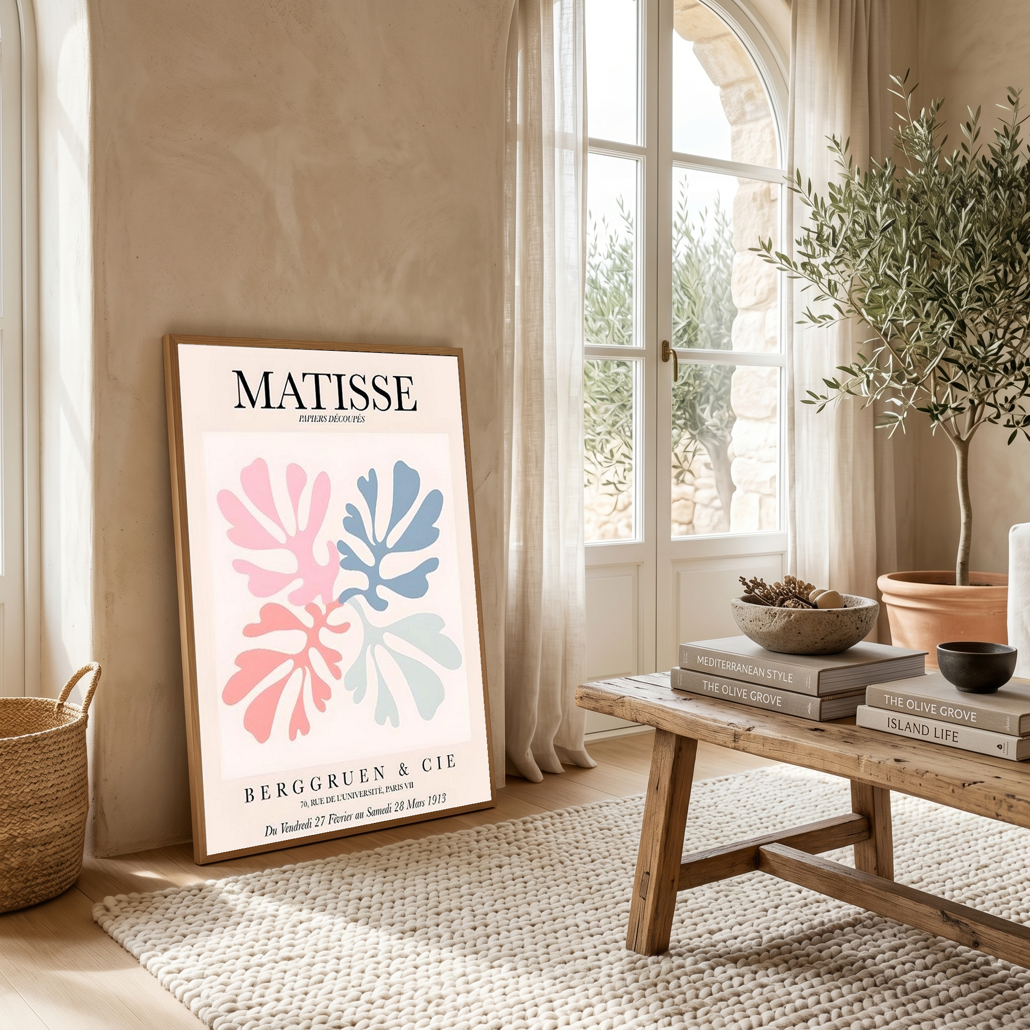 Matisse Cut-Outs Exhibition Poster — Berggruen 1953 Print