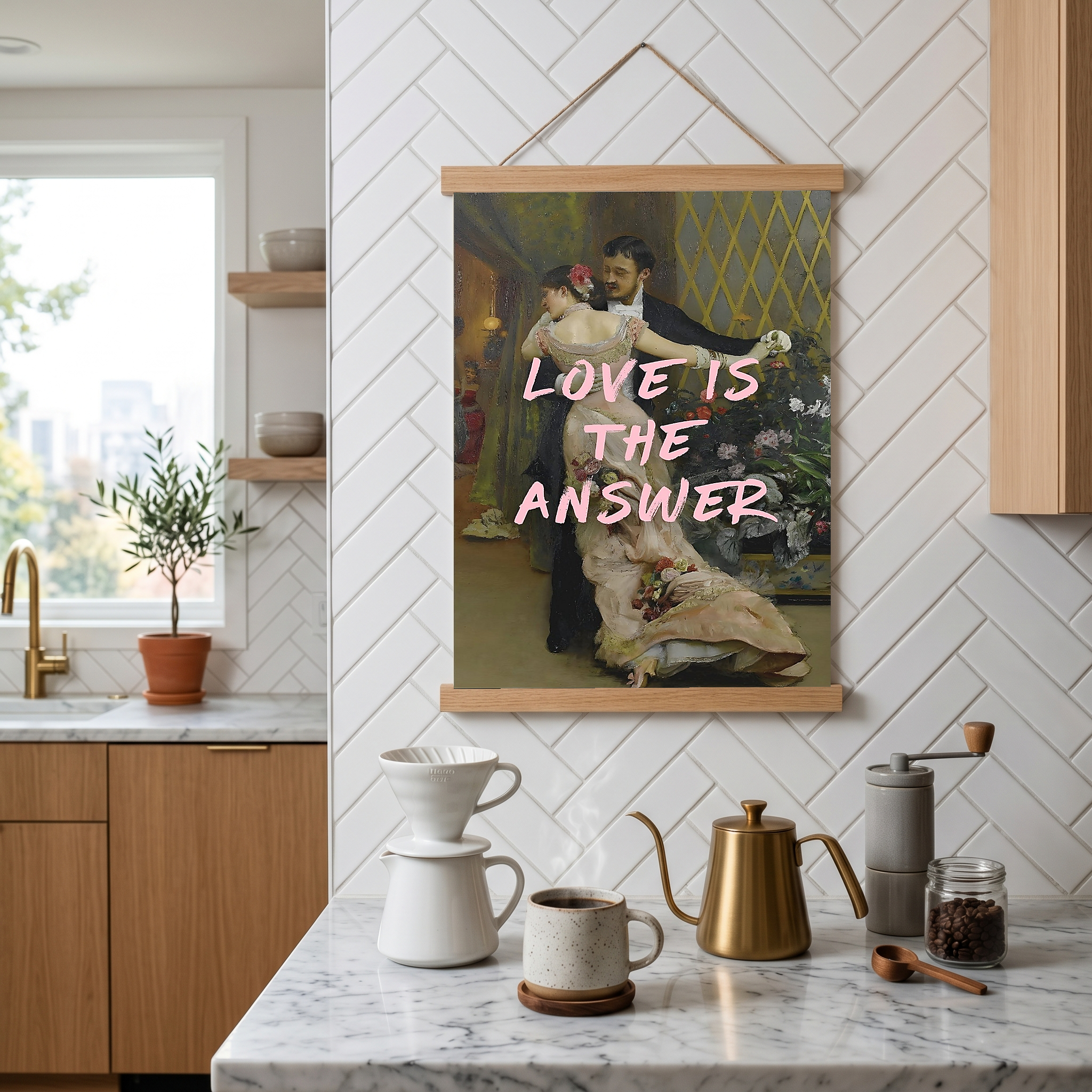 Love is the Answer Wall Art Print — Inspiring Love Quote Poster