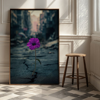 Silent Resistance Wall Art Print — Hope From Ruins Poster