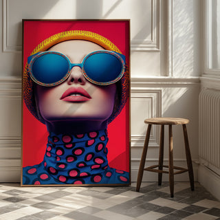 Color Burst Wall Art Print — Vibrant Pop Portrait Poster