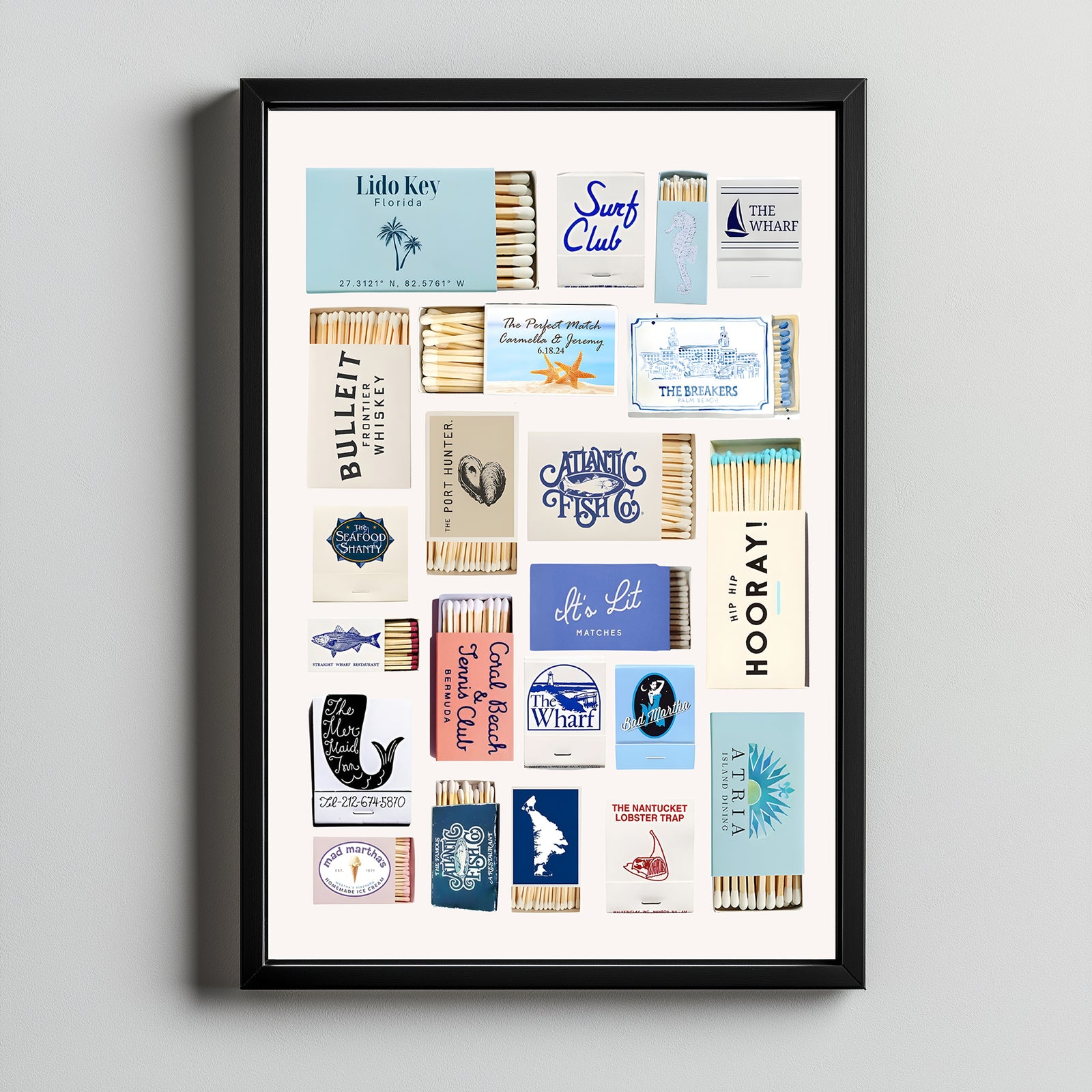Ephemera Wall Art Print — Vintage Collage Aesthetic Poster