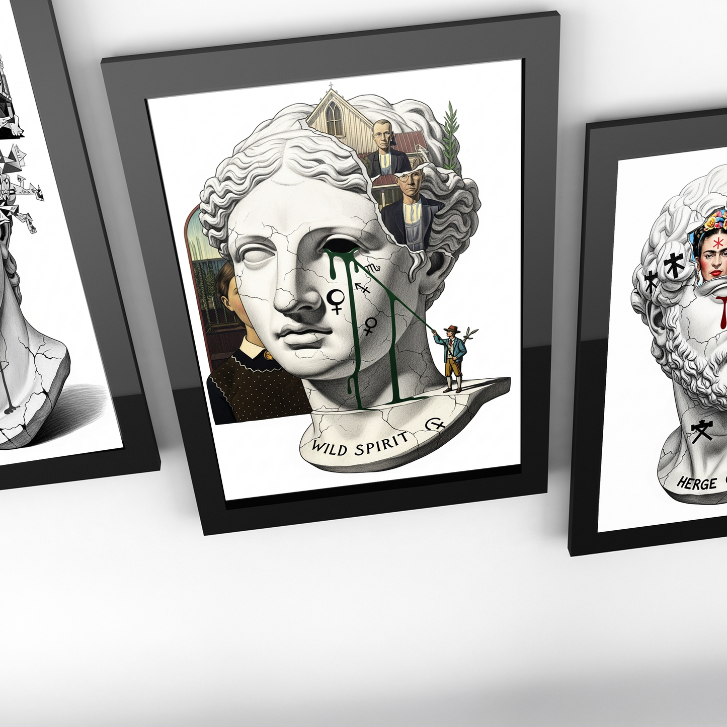 Wild Spirit: American Gothic Tablo Boyutlarında ve Yüksek Kaliteli Poster