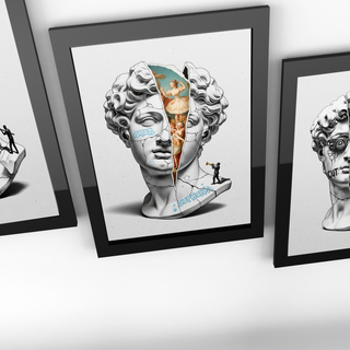 Euphoria Ballet — Surreal David Bust Wall Art Print