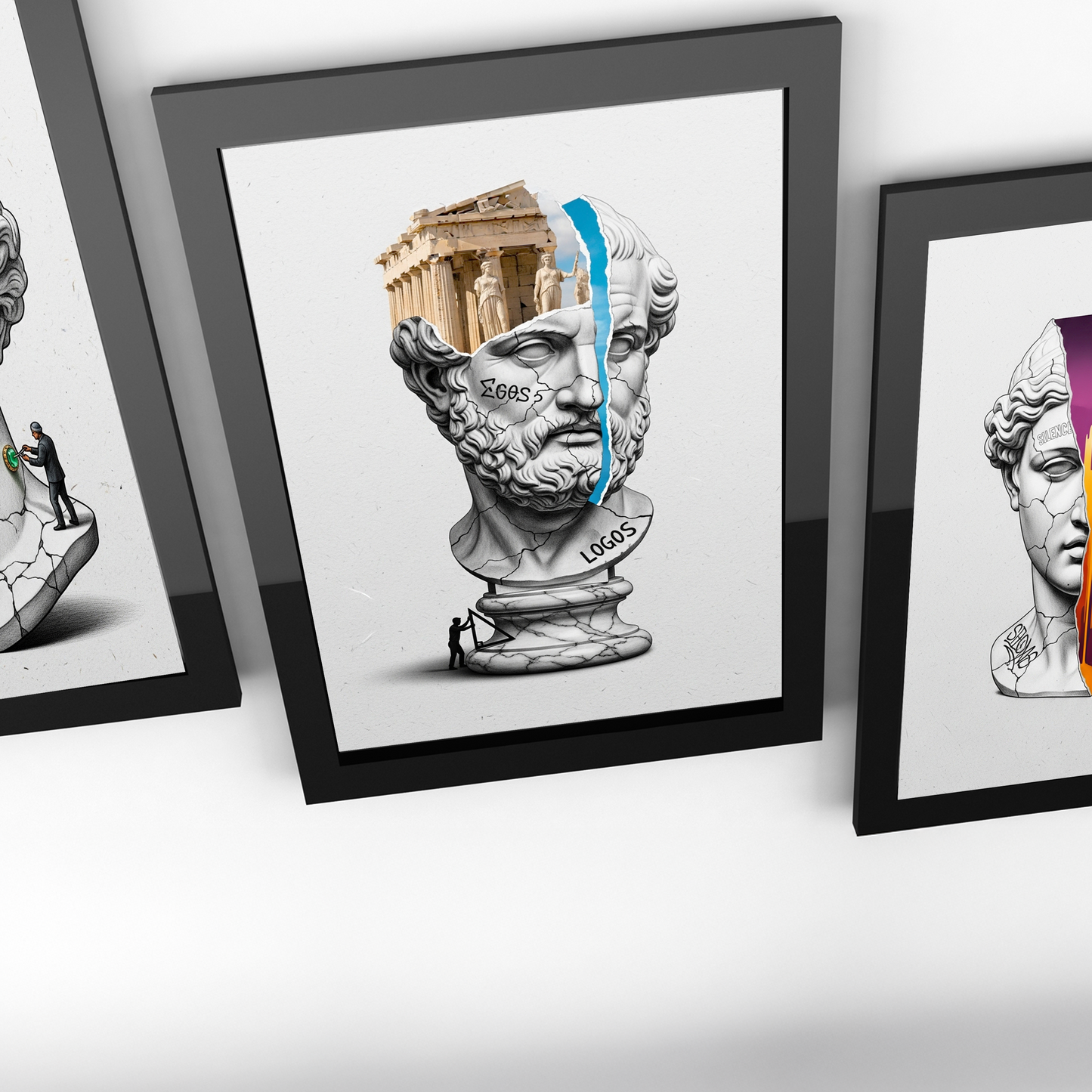 Logos: Parthenon Tablo Boyutlarında ve Yüksek Kaliteli Poster