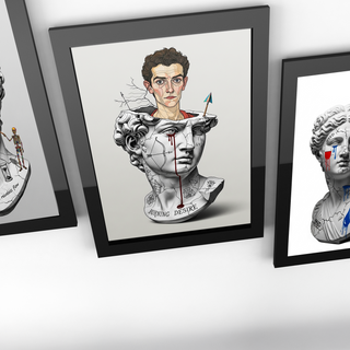 Burning Desire — Egon Schiele Inspired Wall Art Print