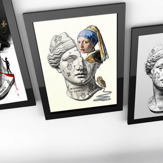 Wisdom's Gaze — Vermeer's Girl with a Pearl Earring Wall Art Print