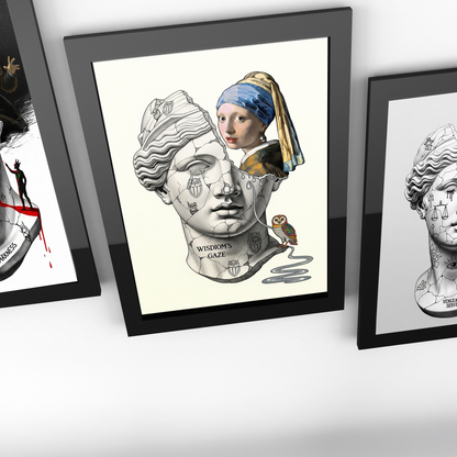 Wisdom's Gaze: İnci Küpeli Kız Tablo Boyutlarında ve Yüksek Kaliteli Poster