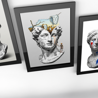 Flow of Time Dali — Surreal Melting Clocks Wall Art Print