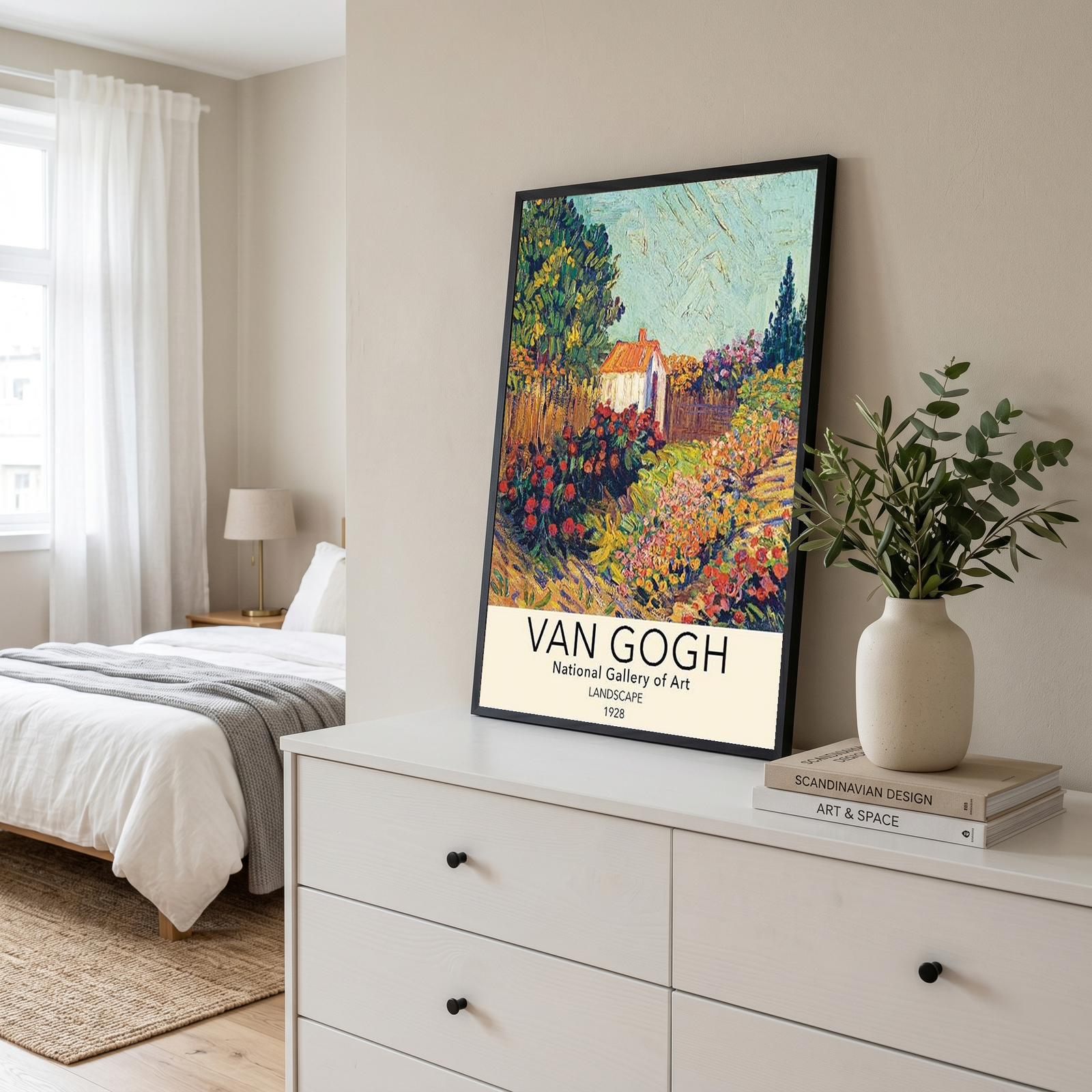 Van Gogh Landscape Poster — National Gallery Post-Impressionist Print