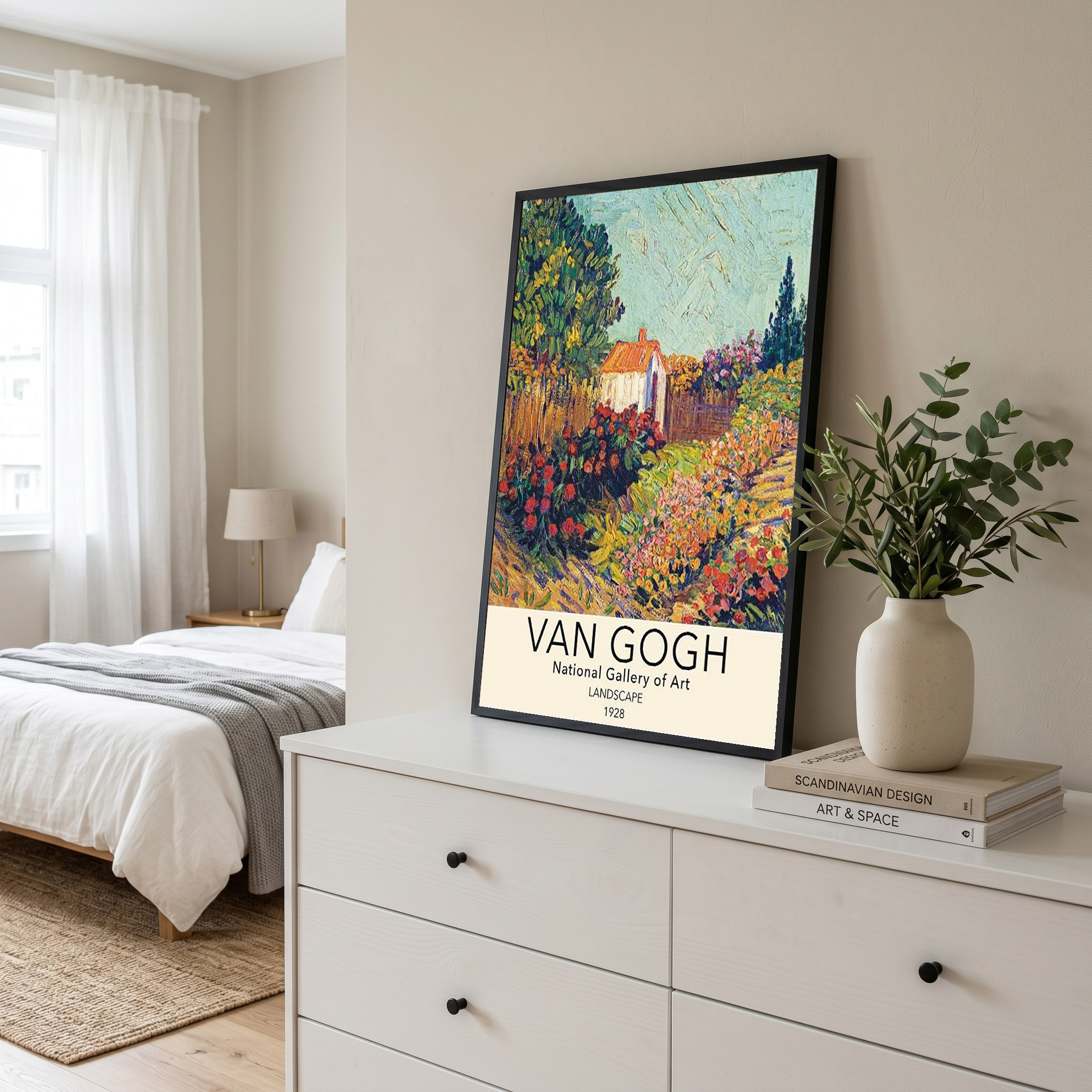 Van Gogh Landscape Poster — National Gallery Post-Impressionist Print