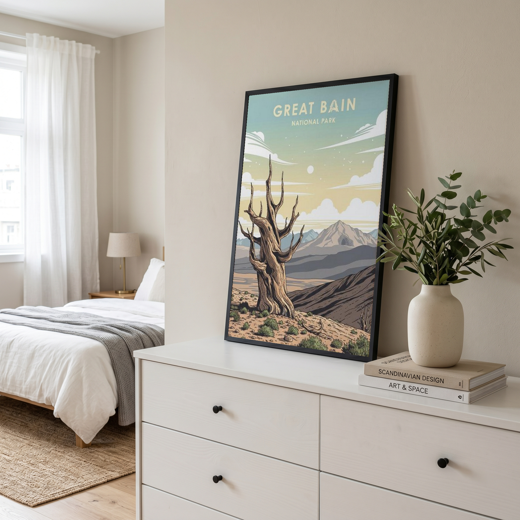 Great Basin National Park Poster — Vintage Bristlecone Pine Nevada Print