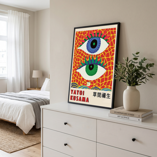 Yayoi Kusama Eye Art Print — Pop Art Contemporary Poster