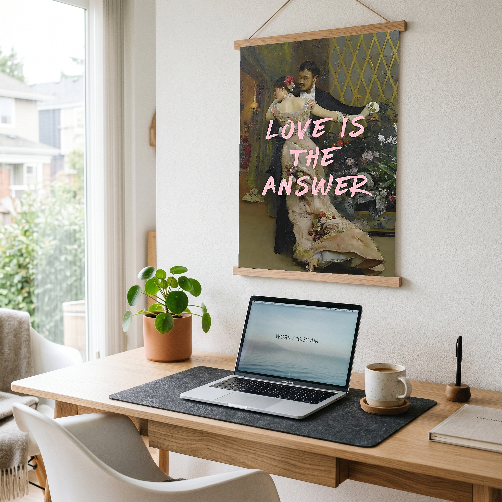 Love is the Answer Wall Art Print — Inspiring Love Quote Poster