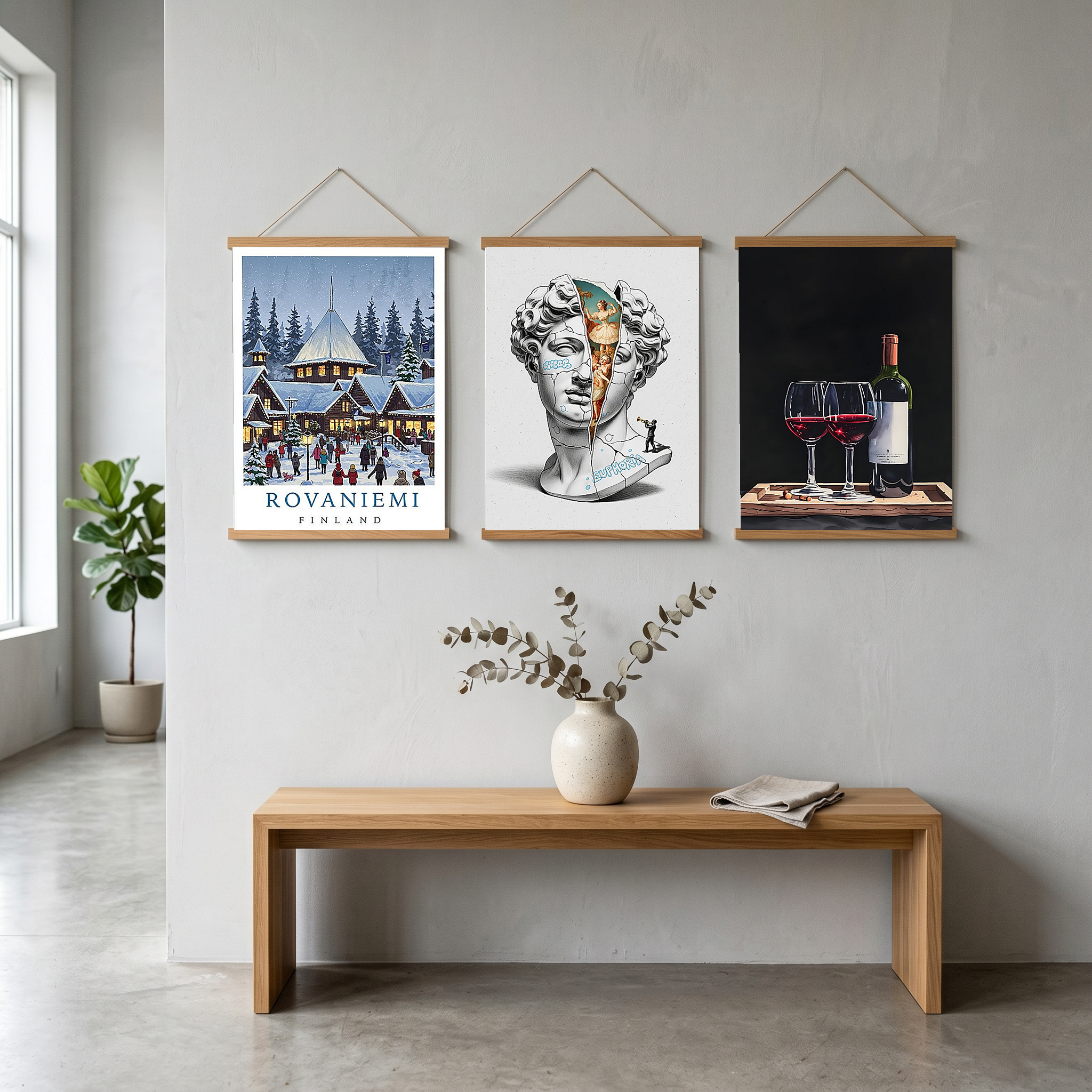 Rovaniemi Finland — Santa Village Winter Travel Wall Art Print