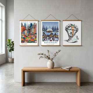 New York Flower Market — Vibrant Cityscape Botanical Wall Art Print