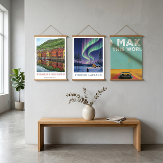 Bergen Bryggen Norway — Hanseatic Harbor Wall Art Print