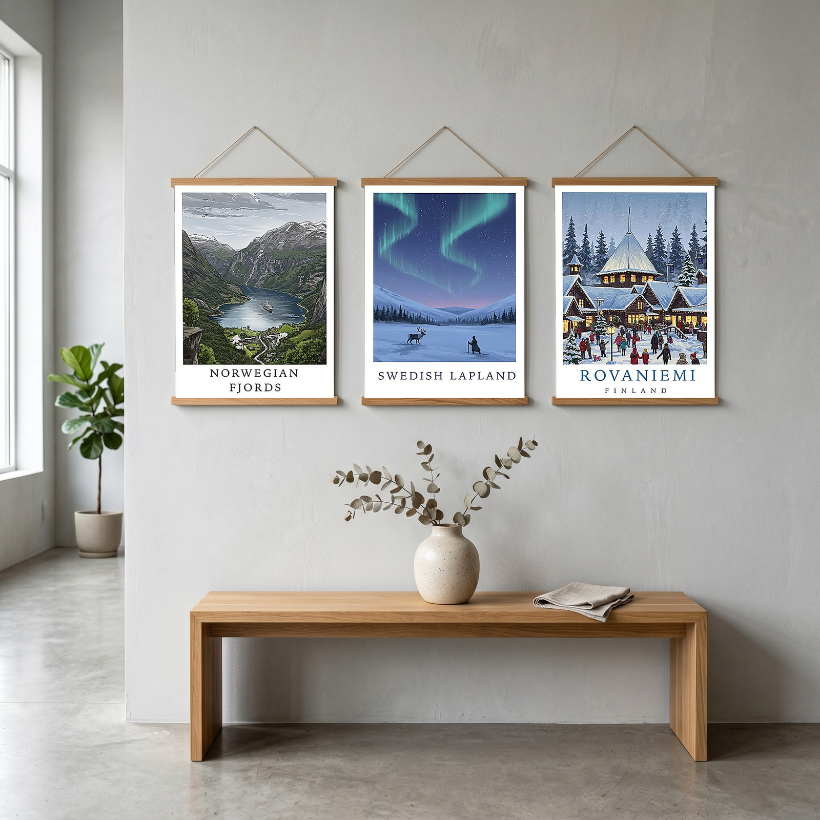 Norwegian Fjords — Geirangerfjord Scenic Travel Wall Art Print