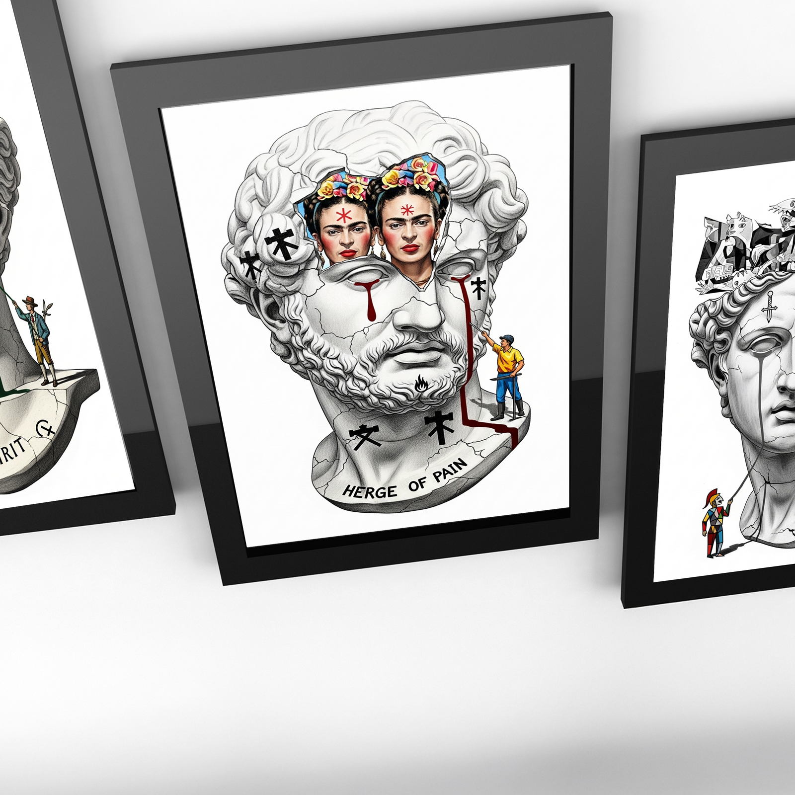 Heritage of Pain — Frida Kahlo Inspired Wall Art Print