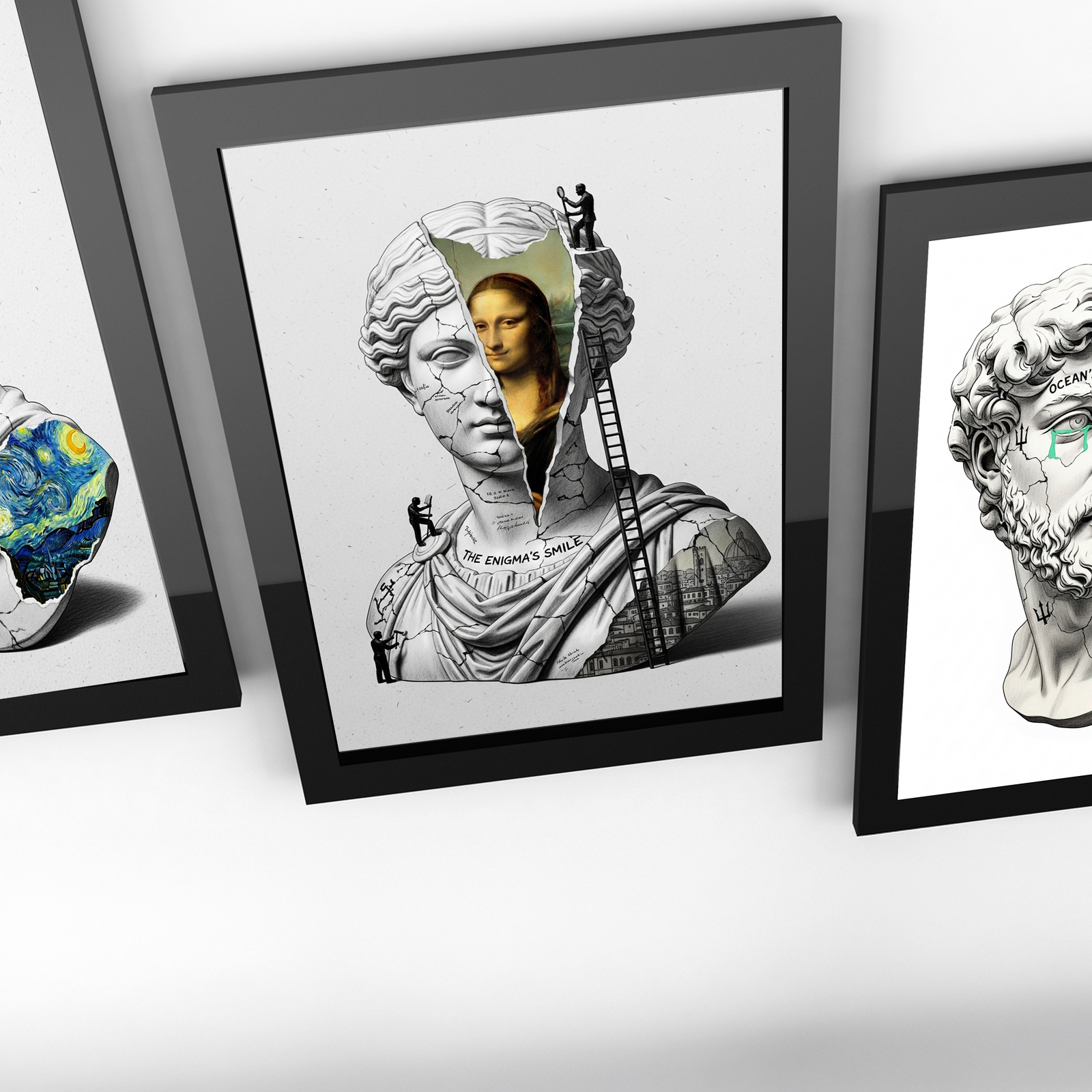 The Enigma's Smile — Mona Lisa Wall Art Print