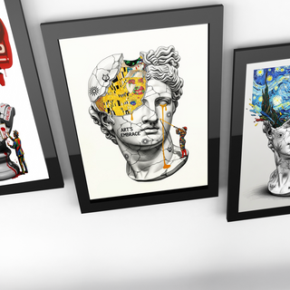 Art's Embrace — Gustav Klimt Inspired Wall Art Print