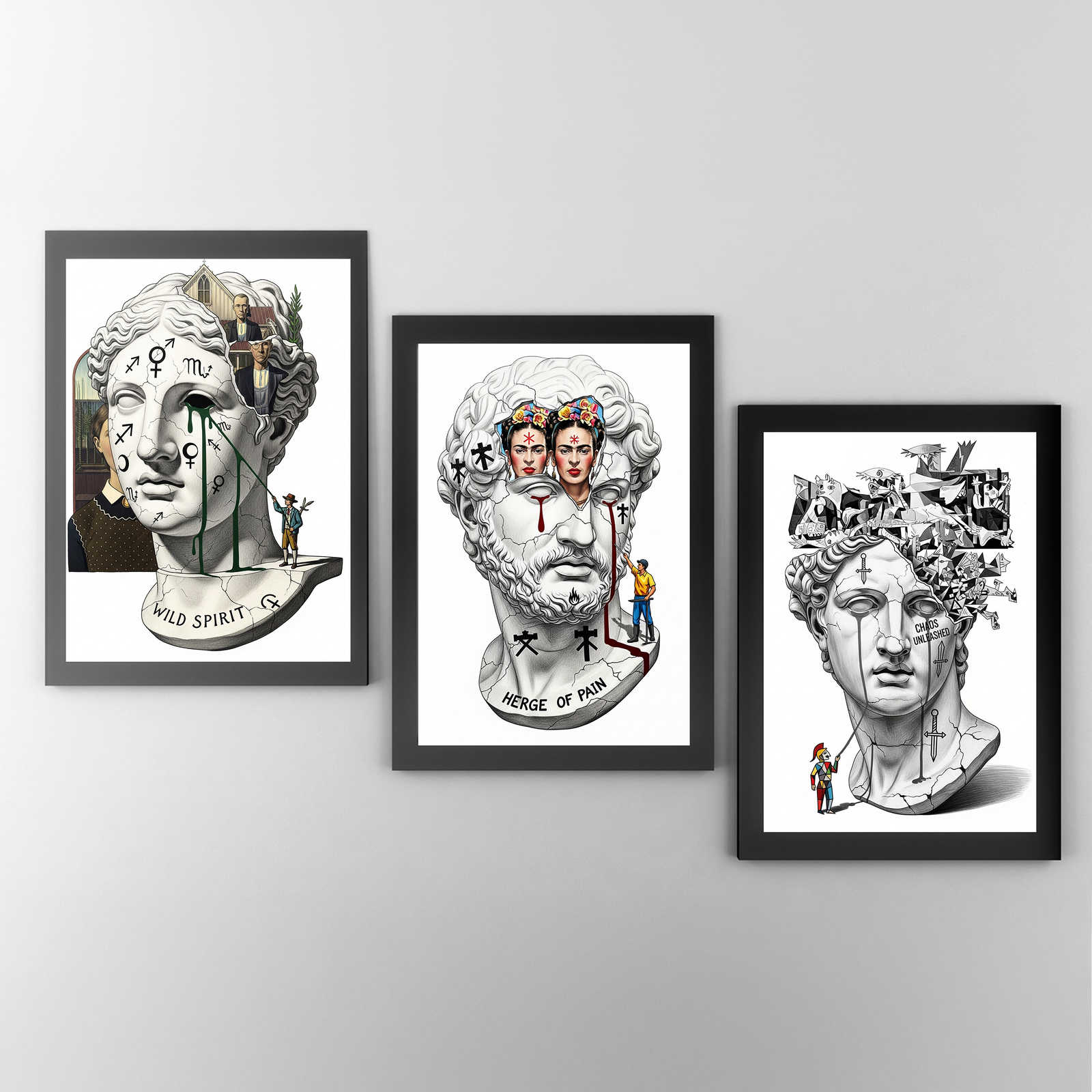 Heritage of Pain — Frida Kahlo Inspired Wall Art Print