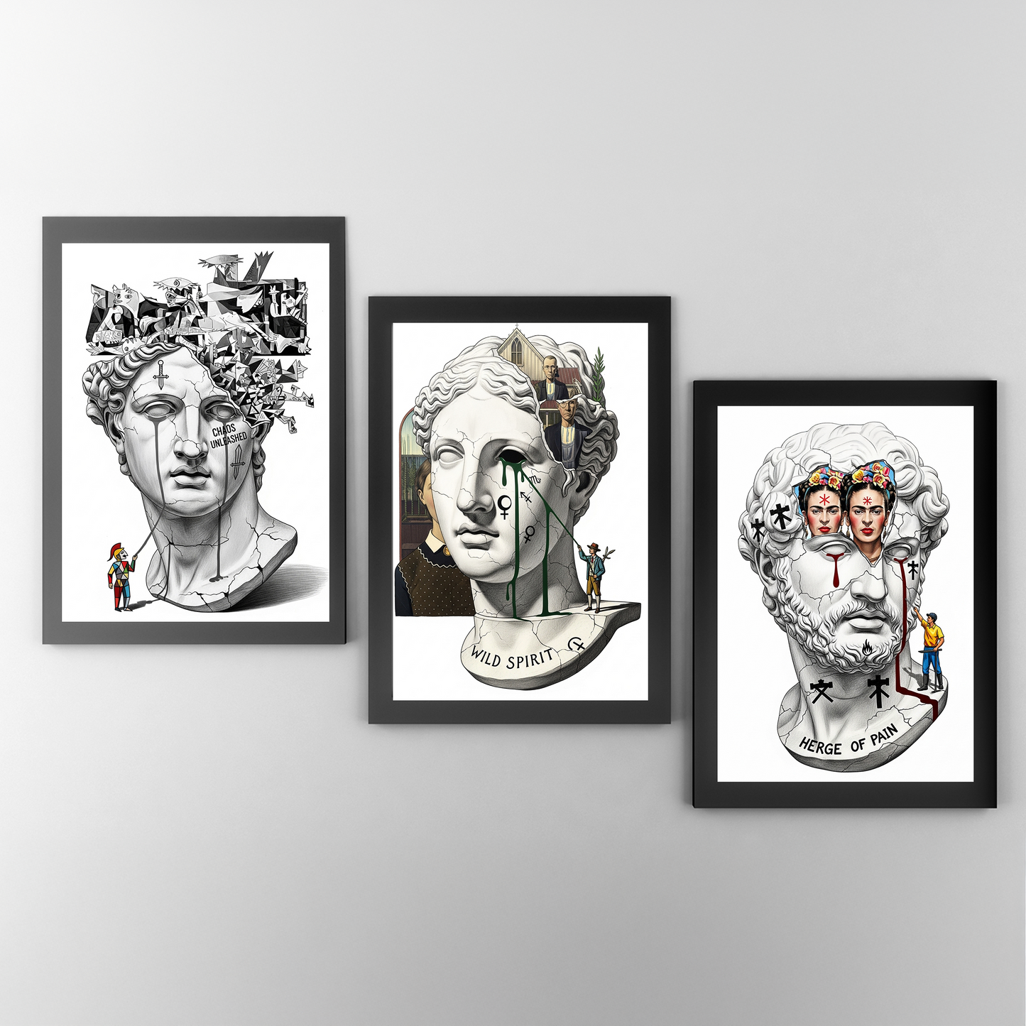 Wild Spirit: American Gothic Tablo Boyutlarında ve Yüksek Kaliteli Poster