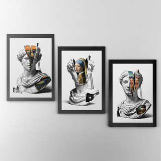 Glimmer of Truth — Vermeer's Girl with a Pearl Earring Wall Art Print