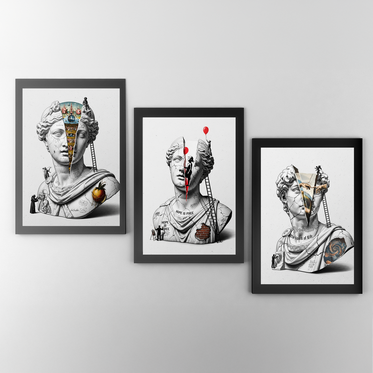 Hope is Free: Banksy Tablo Boyutlarında ve Yüksek Kaliteli Poster