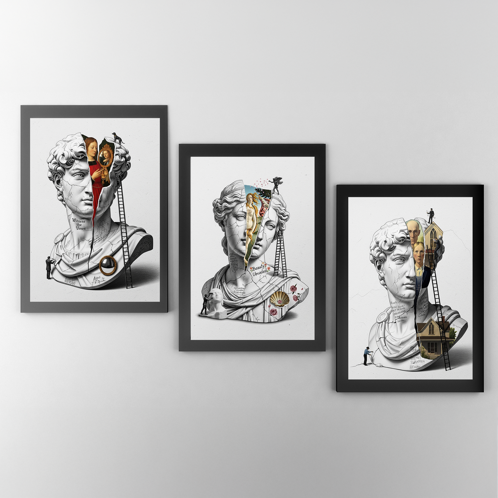 Beauty Unveiled — Botticelli's Venus Reimagined Wall Art Print
