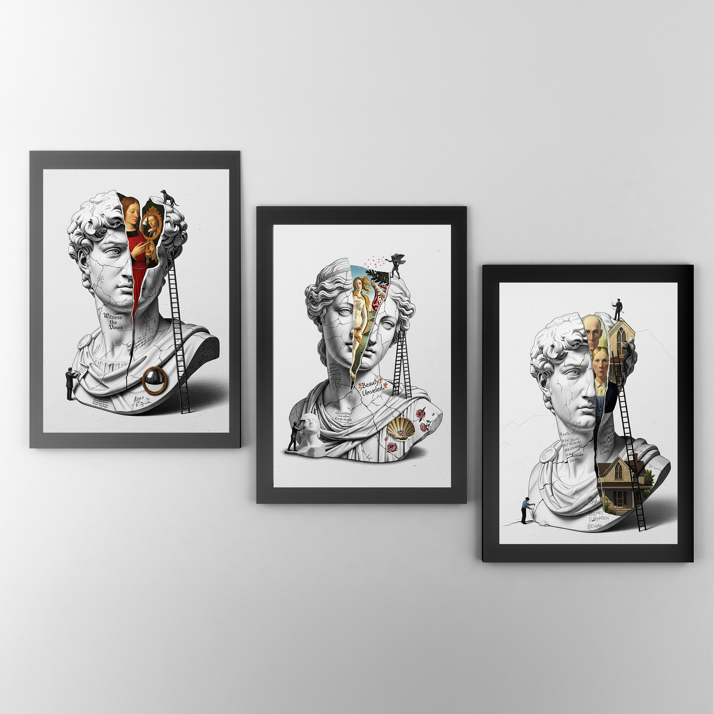Beauty Unveiled — Botticelli's Venus Reimagined Wall Art Print