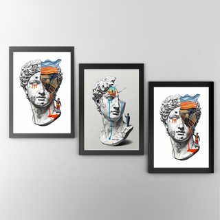 Dream Weaver V.2 — Surreal David Bust Wall Art Print