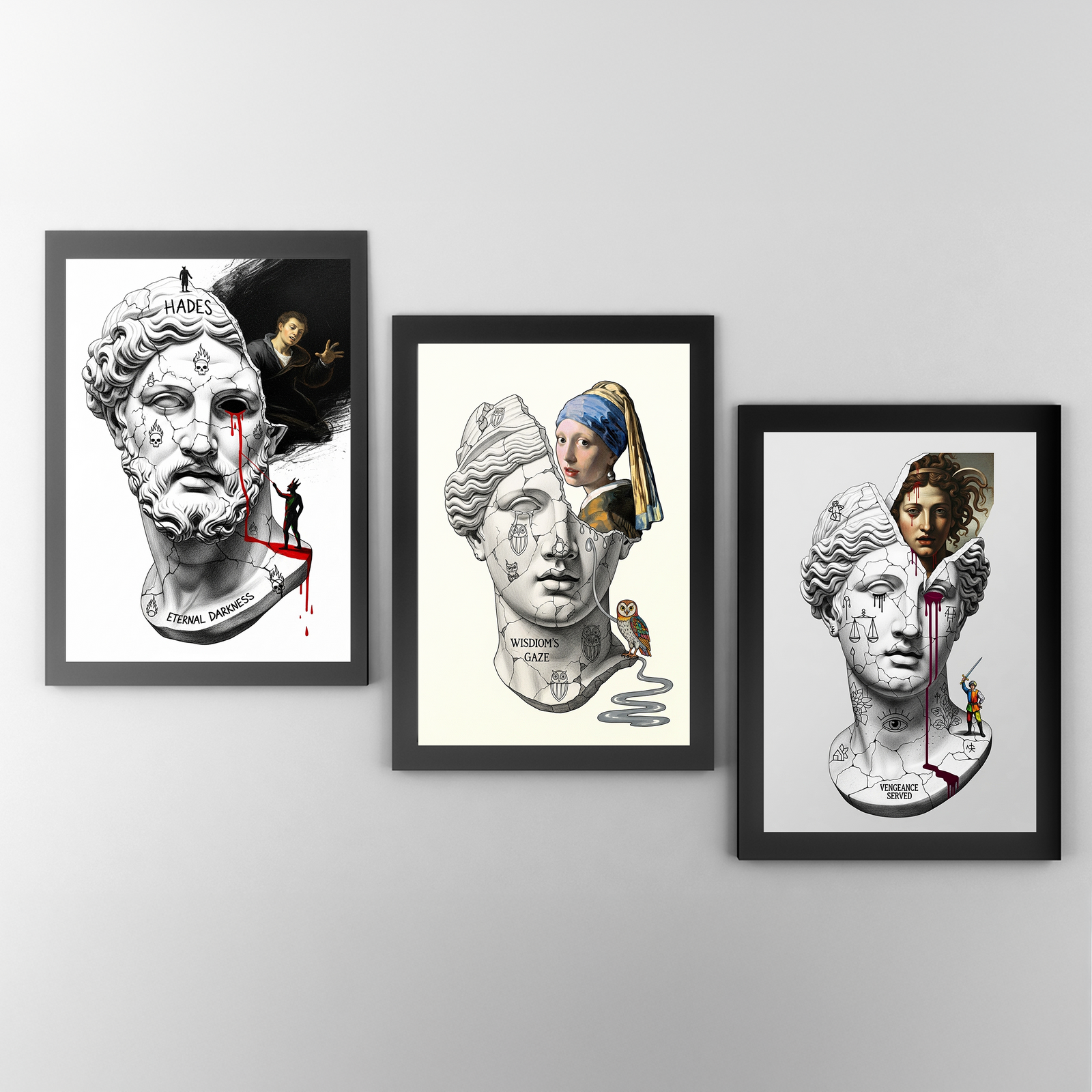 Wisdom's Gaze — Vermeer's Girl with a Pearl Earring Wall Art Print