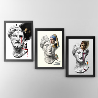 Wisdom's Gaze — Vermeer's Girl with a Pearl Earring Wall Art Print